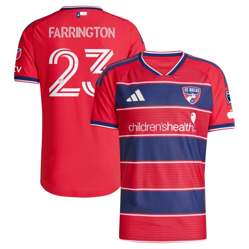 Logan Farrington FC Dallas adidas 2026 DNA Kit On-Field Authentic Patch Jersey