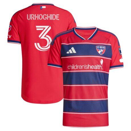 Osaze Urhoghide FC Dallas adidas 2026 DNA Kit On-Field Authentic Patch Jersey - Red - Front View