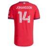 Herman Johansson FC Dallas adidas 2026 DNA Kit On-Field Authentic Patch Jersey - Red - Detail View