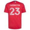 Logan Farrington FC Dallas adidas 2026 DNA Kit Replica Jersey - Red - Detail View