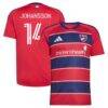 Herman Johansson FC Dallas adidas 2026 DNA Kit Replica Jersey - Red - Front View