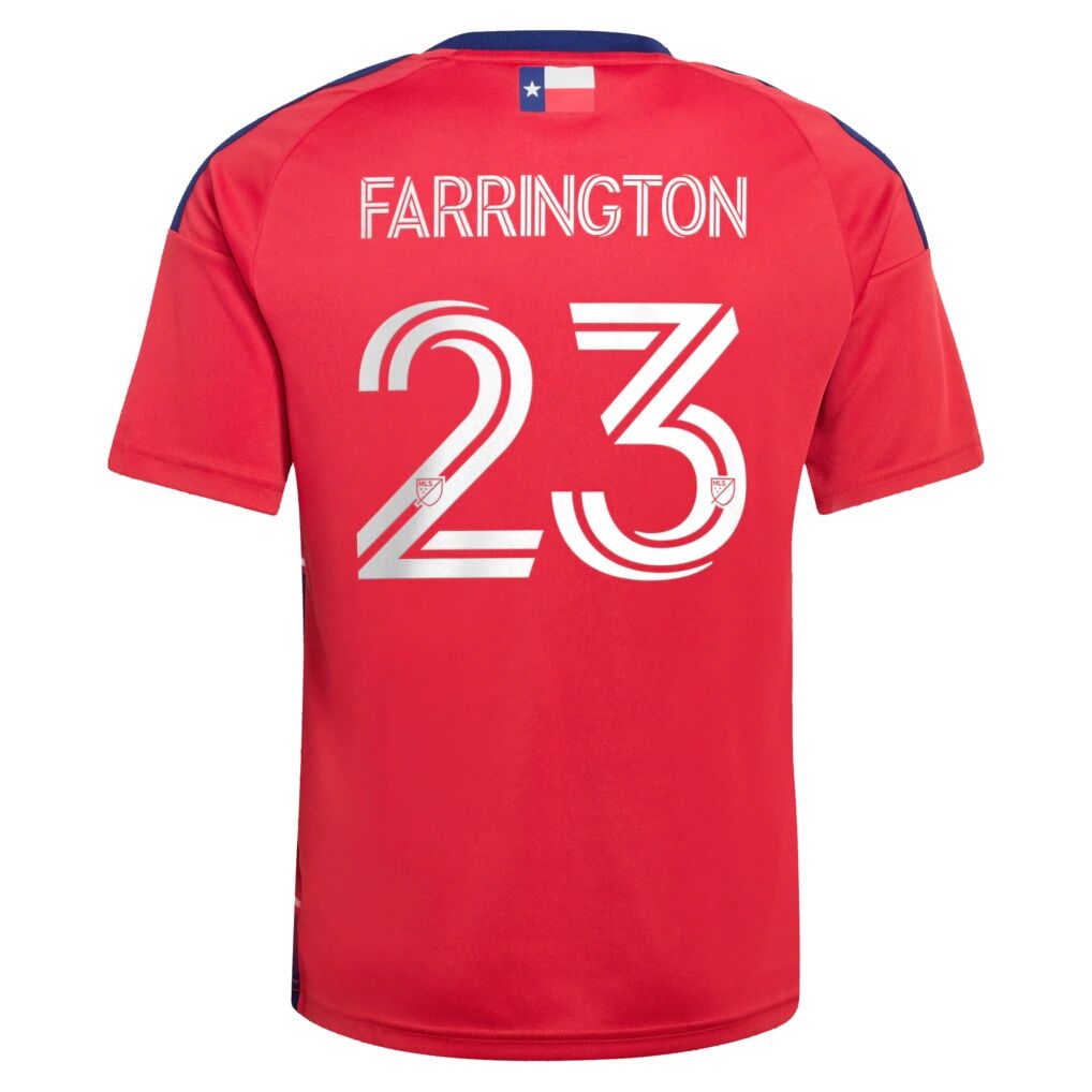 Logan Farrington FC Dallas adidas Youth 2026 DNA Kit Replica Jersey