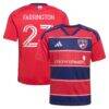 Logan Farrington FC Dallas adidas Youth 2026 DNA Kit Replica Jersey - Red - Front View
