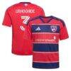 Osaze Urhoghide FC Dallas adidas Youth 2026 DNA Kit Replica Jersey - Red - Front View