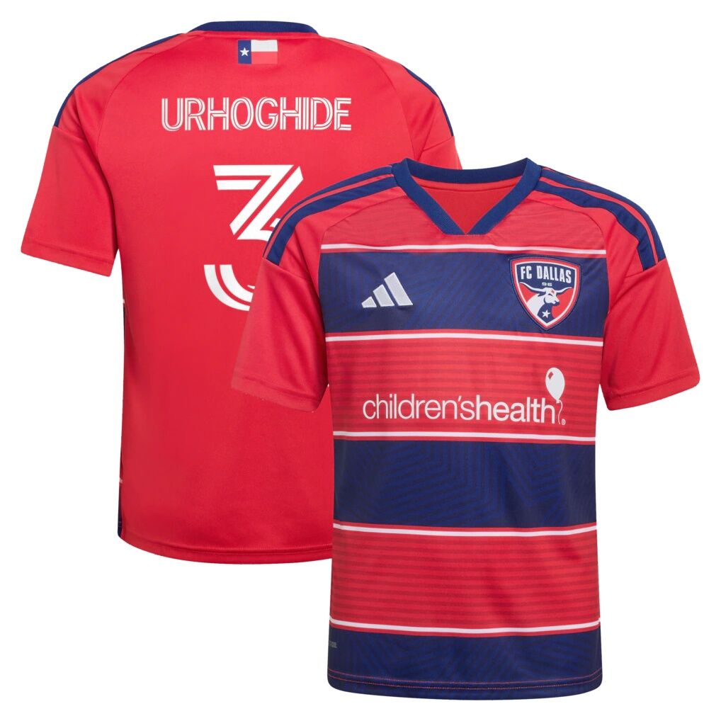Osaze Urhoghide FC Dallas adidas Youth 2026 DNA Kit Replica Jersey
