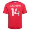 Herman Johansson FC Dallas adidas Youth 2026 DNA Kit Replica Jersey - Red - Detail View