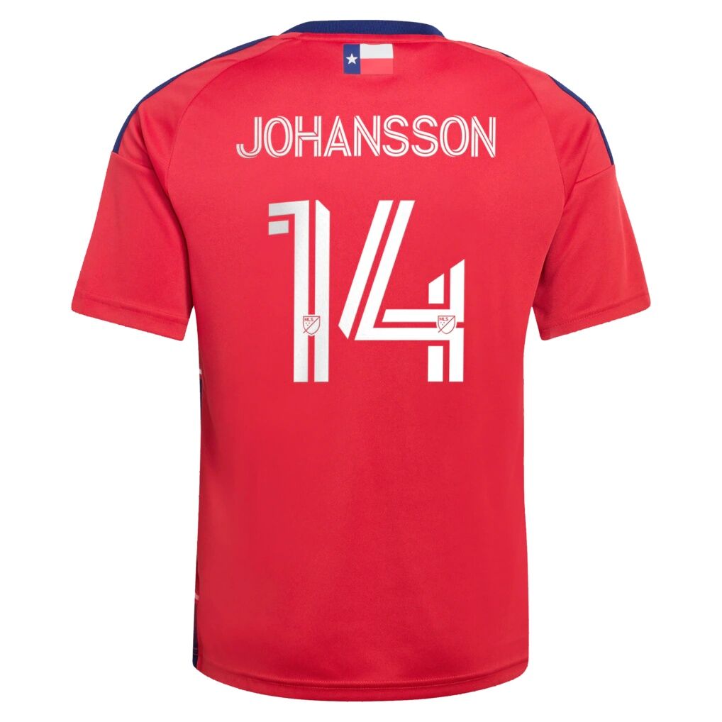 Herman Johansson FC Dallas adidas Youth 2026 DNA Kit Replica Jersey