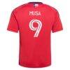 Petar Musa FC Dallas adidas Youth 2026 DNA Kit Replica Jersey - Red - Detail View
