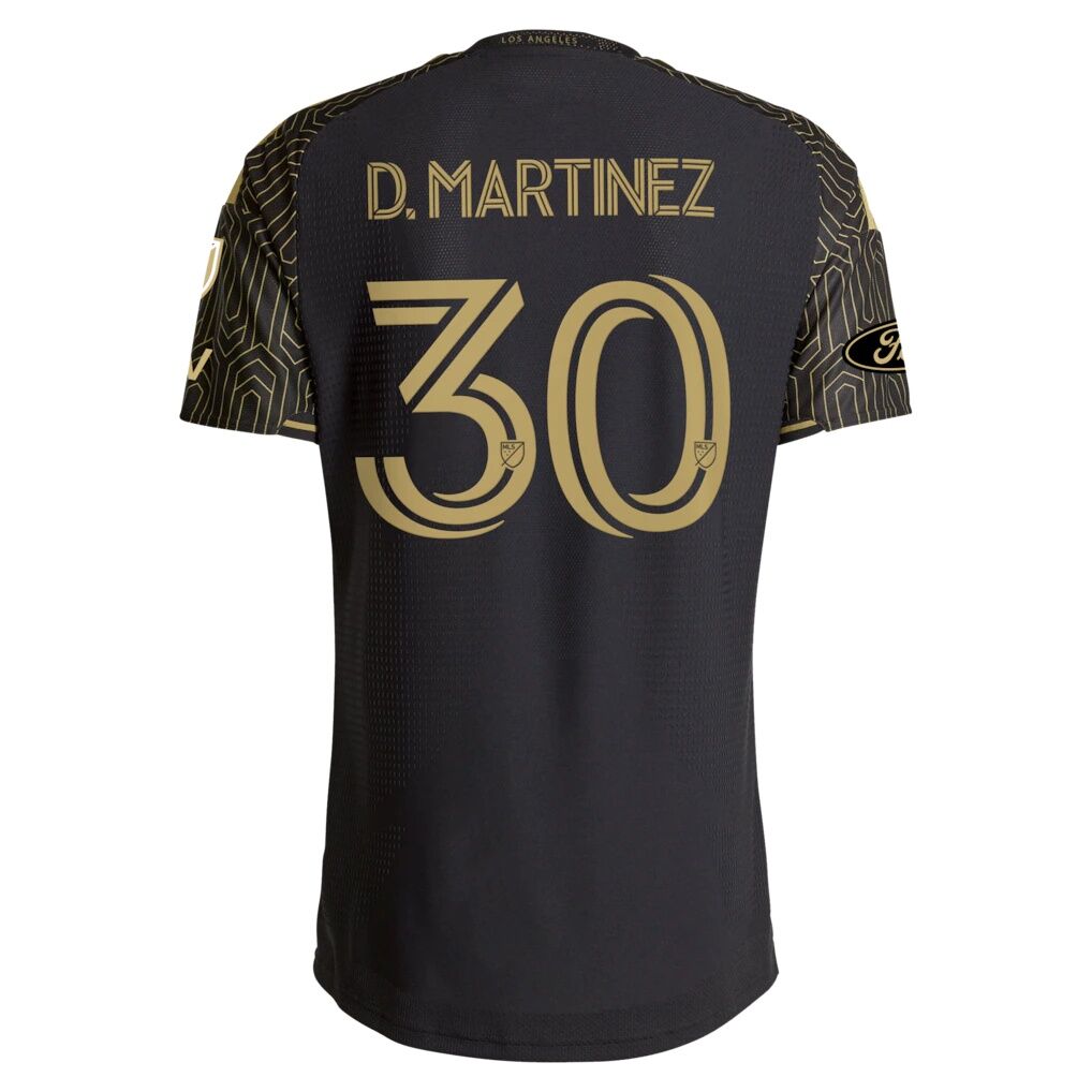 David Martínez LAFC adidas 2026 2026 Primary Kit On-Field Authentic Patch Jersey