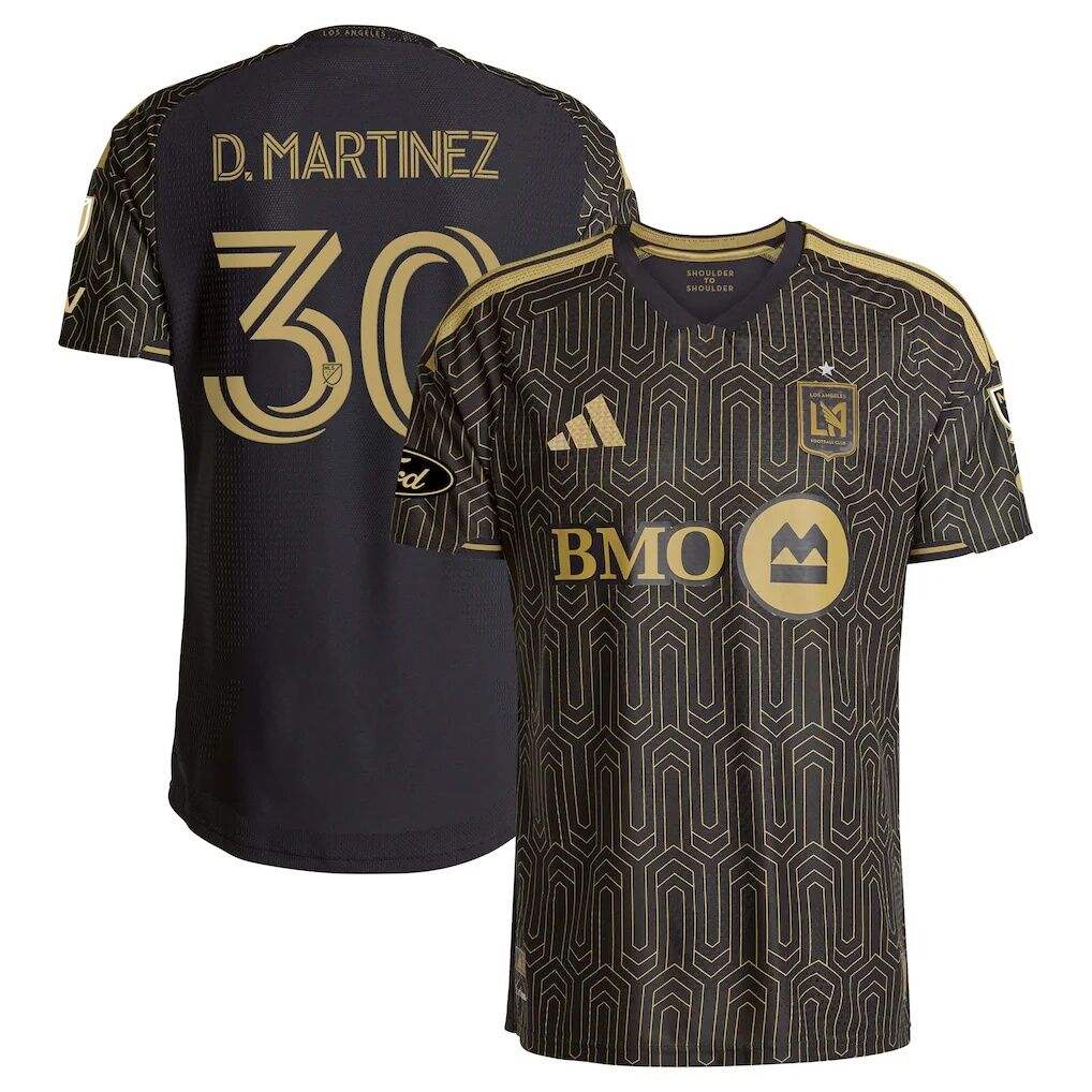 David Martínez LAFC adidas 2026 2026 Primary Kit On-Field Authentic Patch Jersey