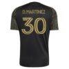 David Martínez LAFC adidas 2026 Primary Kit Replica Jersey - Black - Detail View