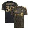 David Martínez LAFC adidas 2026 Primary Kit Replica Jersey - Black - Front View