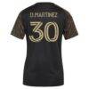 David Martínez LAFC adidas Women's 2026 Primary Kit Replica Jersey - Black - Detail View