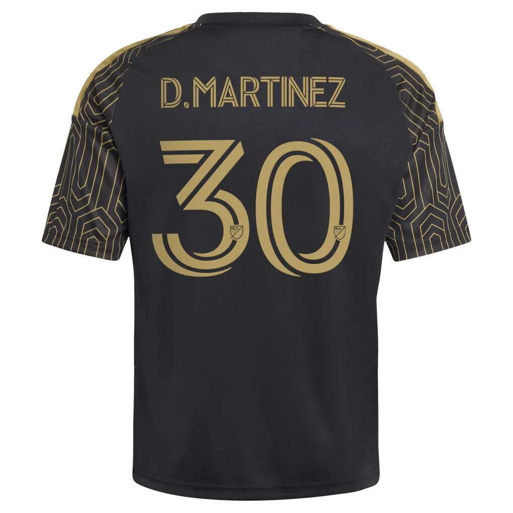 David Martínez LAFC adidas Youth  2026 Primary Kit Replica Jersey