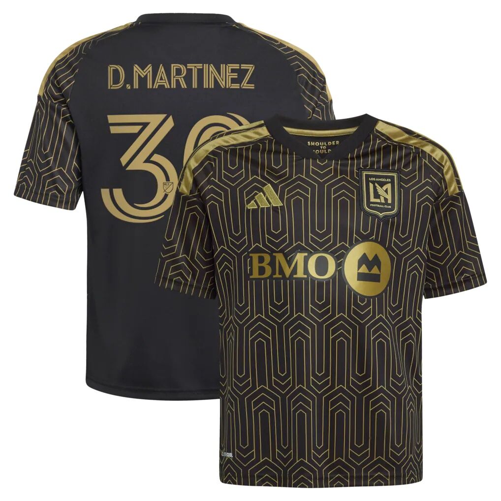 David Martínez LAFC adidas Youth  2026 Primary Kit Replica Jersey