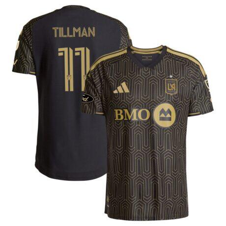 Timothy Tillman LAFC adidas 2026 2026 Primary Kit On-Field Authentic Patch Jersey - Black - Front View