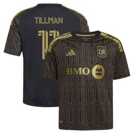 Timothy Tillman LAFC adidas Youth 2026 Primary Kit Replica Jersey - Black - Front View