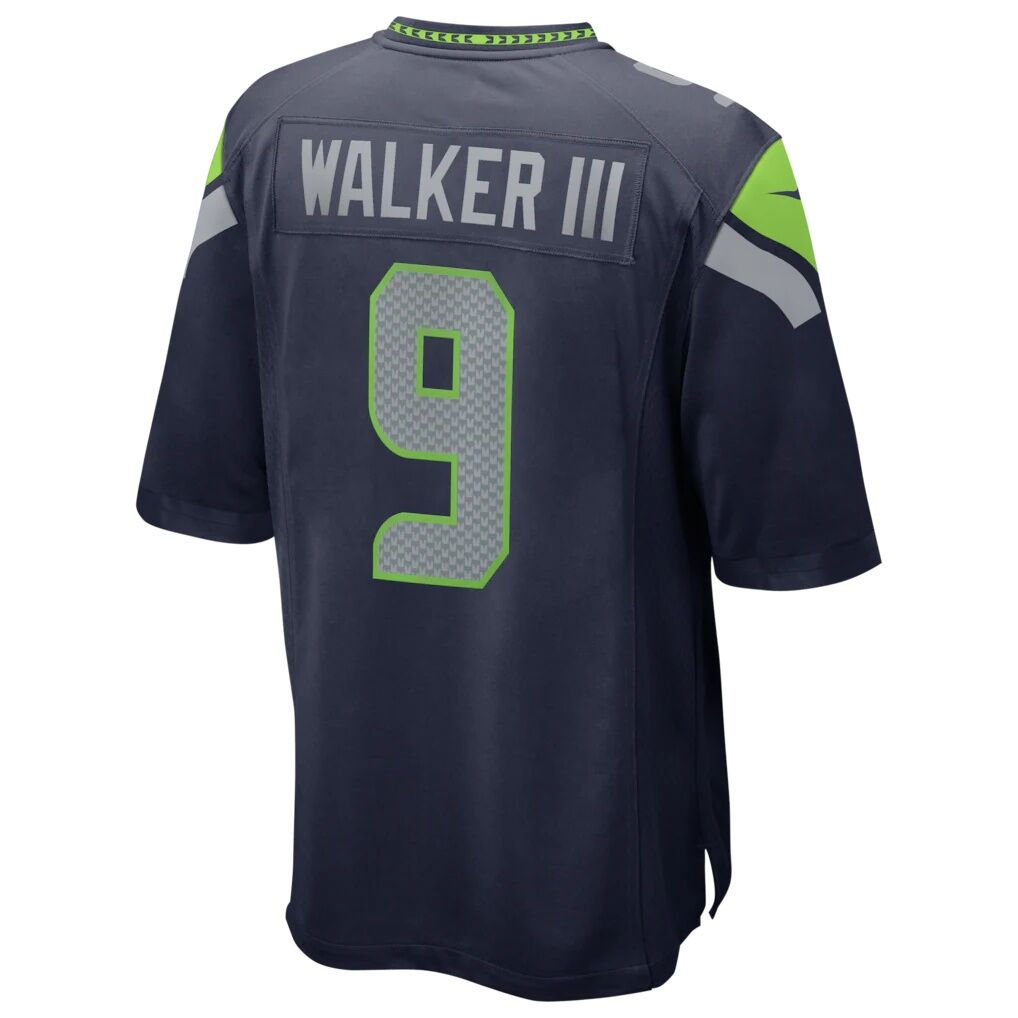 Kenneth Walker III Seattle Seahawks Nike Super Bowl LX Patch Game Jersey - College Navy