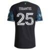 Nectarios Triantis Minnesota United FC adidas 2026 The Decade Kit On-Field Authentic Patch Jersey - Black - Detail View