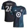 Joaquín Pereyra Minnesota United FC adidas 2026 The Decade Kit On-Field Authentic Patch Jersey - Black - Front View