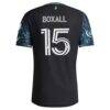Michael Boxall Minnesota United FC adidas 2026 The Decade Kit On-Field Authentic Patch Jersey - Black - Detail View
