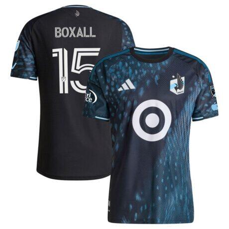 Michael Boxall Minnesota United FC adidas 2026 The Decade Kit On-Field Authentic Patch Jersey - Black - Front View