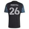 Joaquín Pereyra Minnesota United FC adidas 2026 The Decade Kit Replica Jersey - Black - Detail View