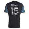 Michael Boxall Minnesota United FC adidas 2026 The Decade Kit Replica Jersey - Black - Detail View