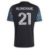 Bongokuhle Hlongwane Minnesota United FC adidas 2026 The Decade Kit Replica Jersey - Black - Detail View