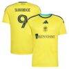 Sam Surridge Nashville SC adidas 2026 The Reverb Kit Replica Jersey - Yellow - Front View
