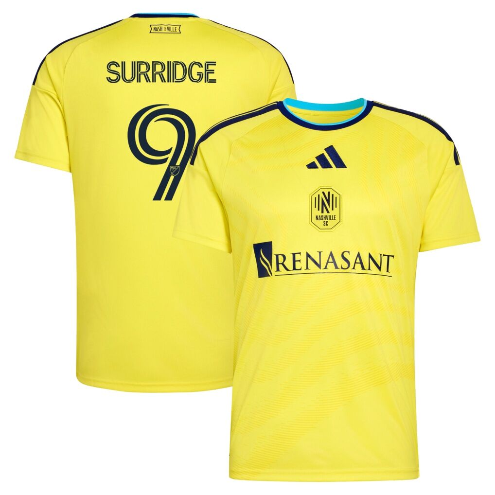 Sam Surridge Nashville SC adidas 2026 The Reverb Kit Replica Jersey