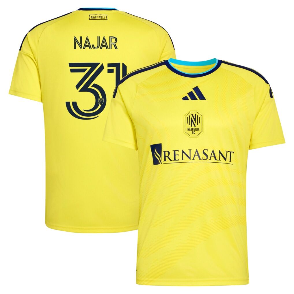 Andy Najar Nashville SC adidas 2026 The Reverb Kit Replica Jersey