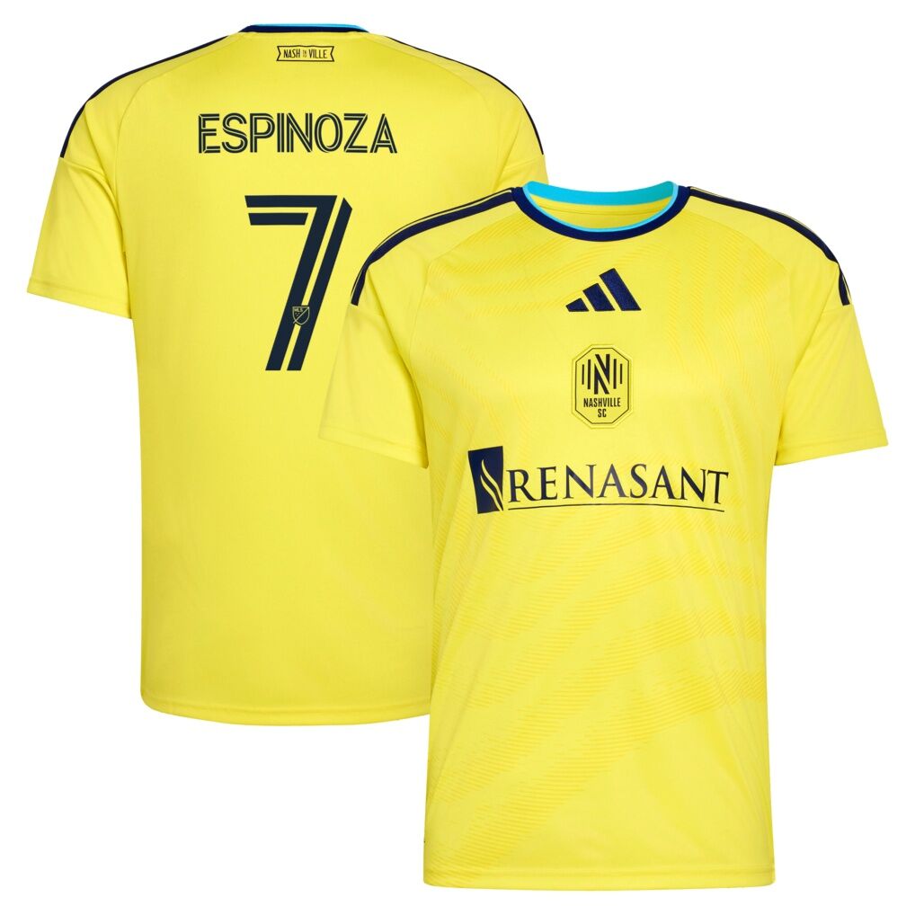Cristian Espinoza Nashville SC adidas 2026 The Reverb Kit Replica Jersey