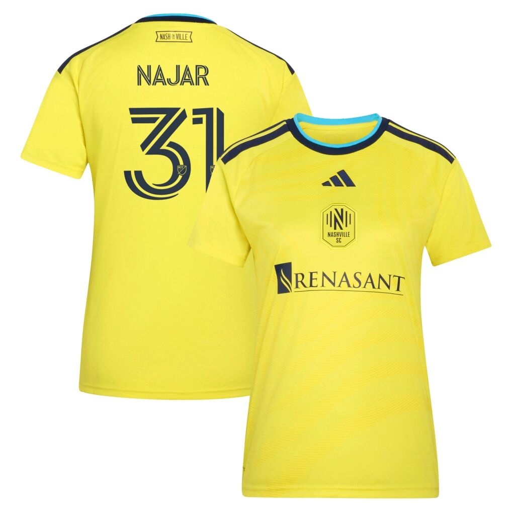 Andy Najar Nashville SC adidas Women's 2026 The Reverb Kit Replica Jersey