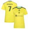 Cristian Espinoza Nashville SC adidas Women's 2026 The Reverb Kit Replica Jersey - Yellow - Front View