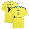 Hany Mukhtar Nashville SC adidas Youth 2026 The Reverb Kit Replica Jersey - Yellow - Front View