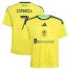 Cristian Espinoza Nashville SC adidas Youth 2026 The Reverb Kit Replica Jersey - Yellow - Front View