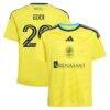 Edvard Tagseth Nashville SC adidas Youth 2026 The Reverb Kit Replica Jersey - Yellow - Front View