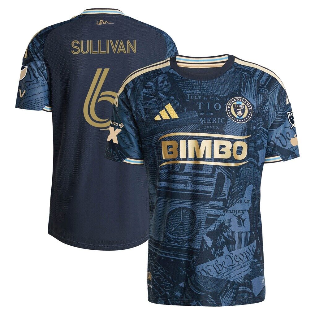 Cavan Sullivan Philadelphia Union adidas 2026 1776 Kit On-Field Authentic Patch Jersey