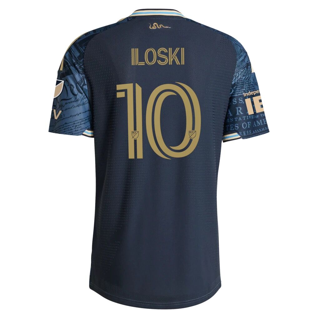 Milan Iloski Philadelphia Union adidas 2026 1776 Kit On-Field Authentic Patch Jersey