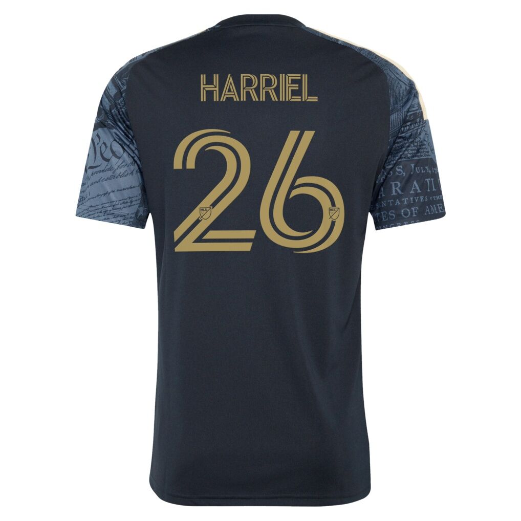 Nathan Harriel Philadelphia Union adidas 2026 1776 Kit Replica Jersey