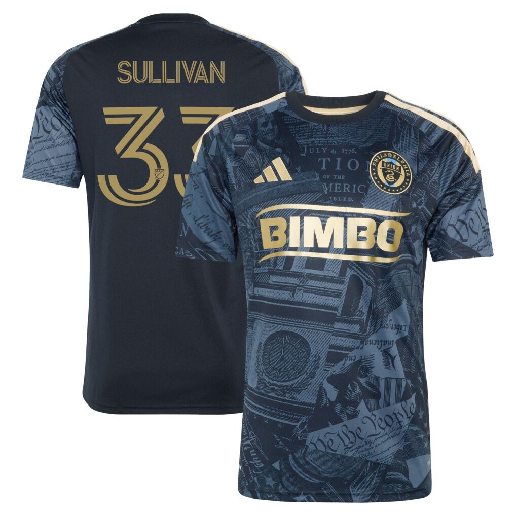 Quinn Sullivan Philadelphia Union adidas 2026 1776 Kit Replica Jersey