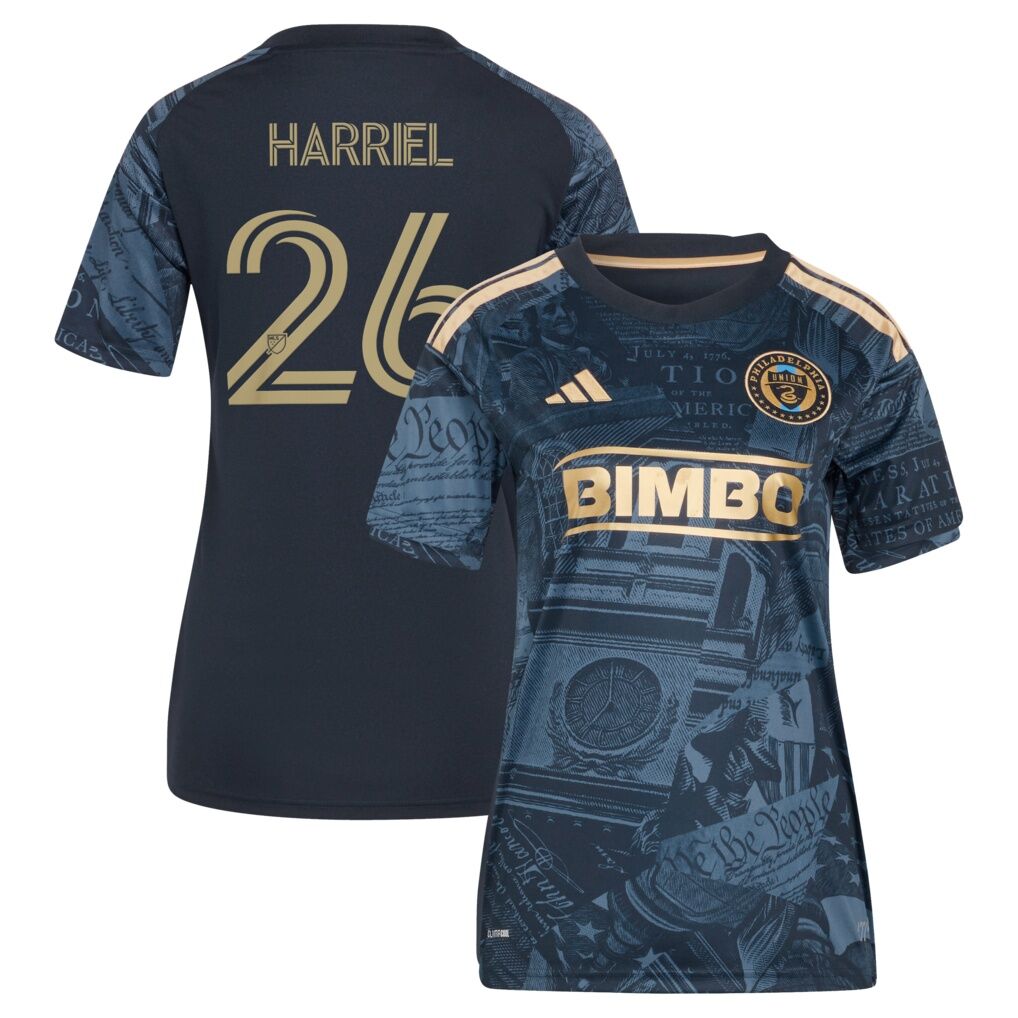 Nathan Harriel Philadelphia Union adidas Women's 2026 1776 Kit Replica Jersey