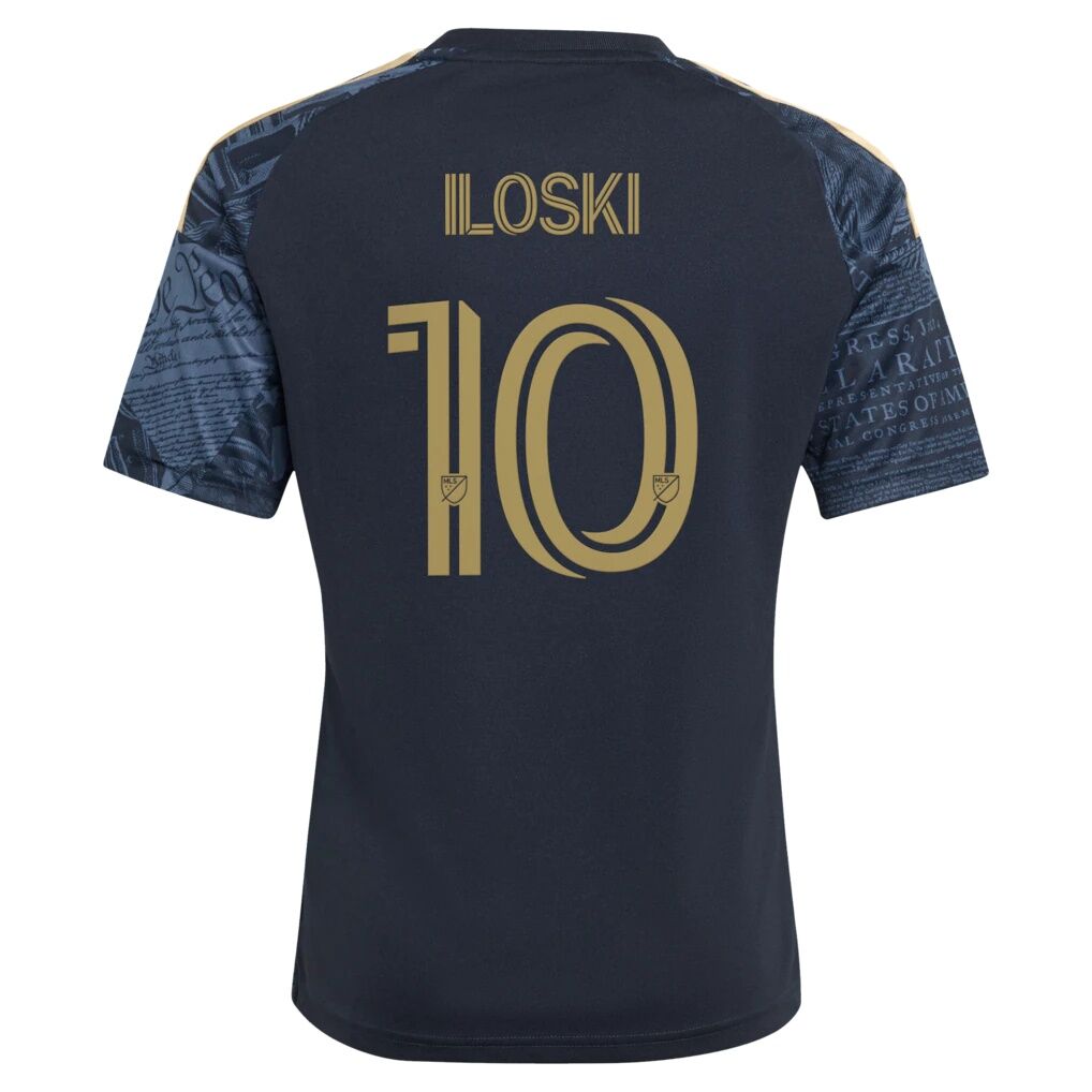 Milan Iloski Philadelphia Union adidas Youth 2026 1776 Kit Replica Jersey