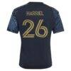 Nathan Harriel Philadelphia Union adidas Youth 2026 1776 Kit Replica Jersey - Navy - Detail View