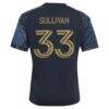 Quinn Sullivan Philadelphia Union adidas Youth 2026 1776 Kit Replica Jersey - Navy - Detail View