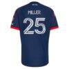 Peyton Miller New England Revolution adidas 2026 Independence Day On-Field Authentic Patch Jersey - Blue - Detail View