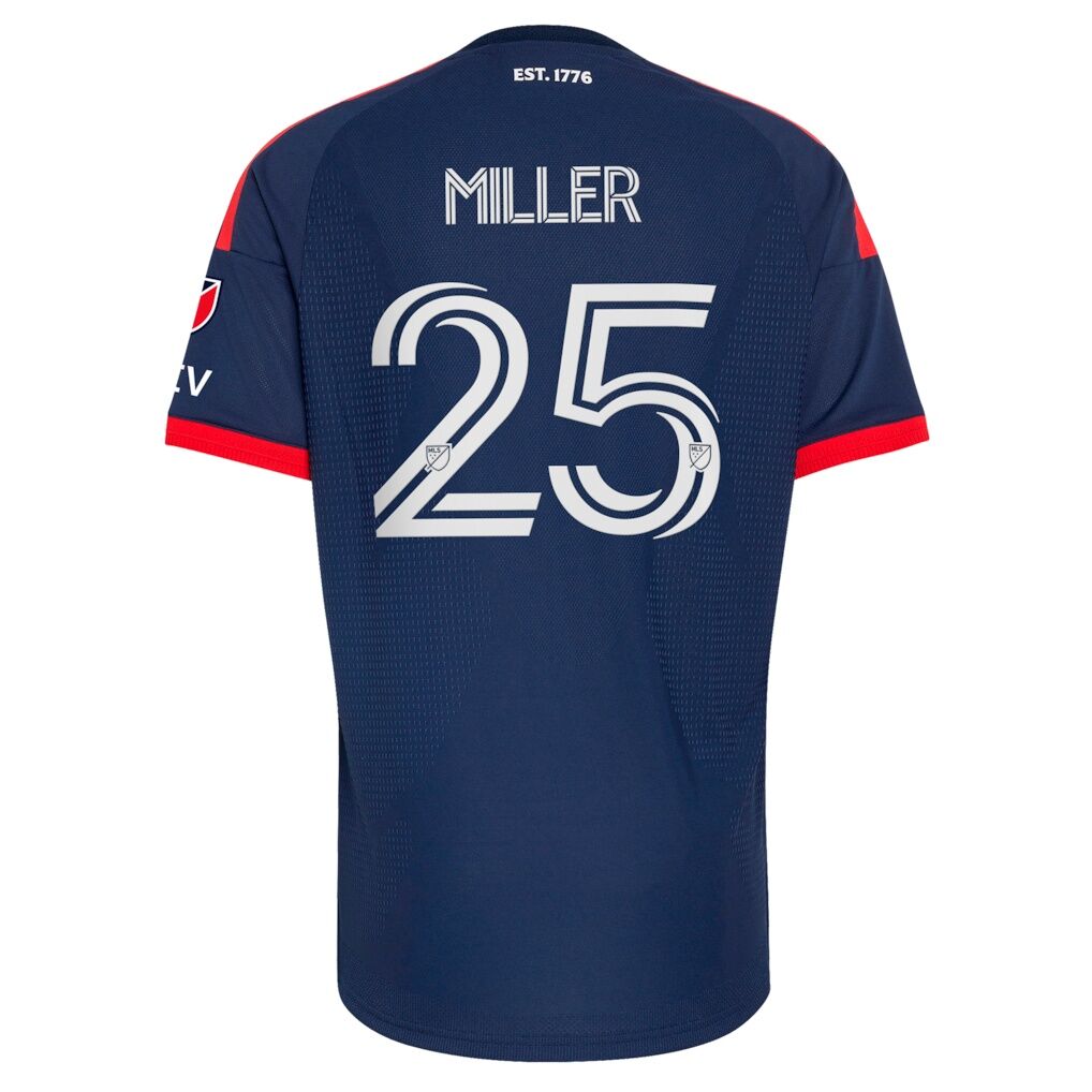 Peyton Miller New England Revolution adidas  2026 Independence Day On-Field Authentic Patch Jersey