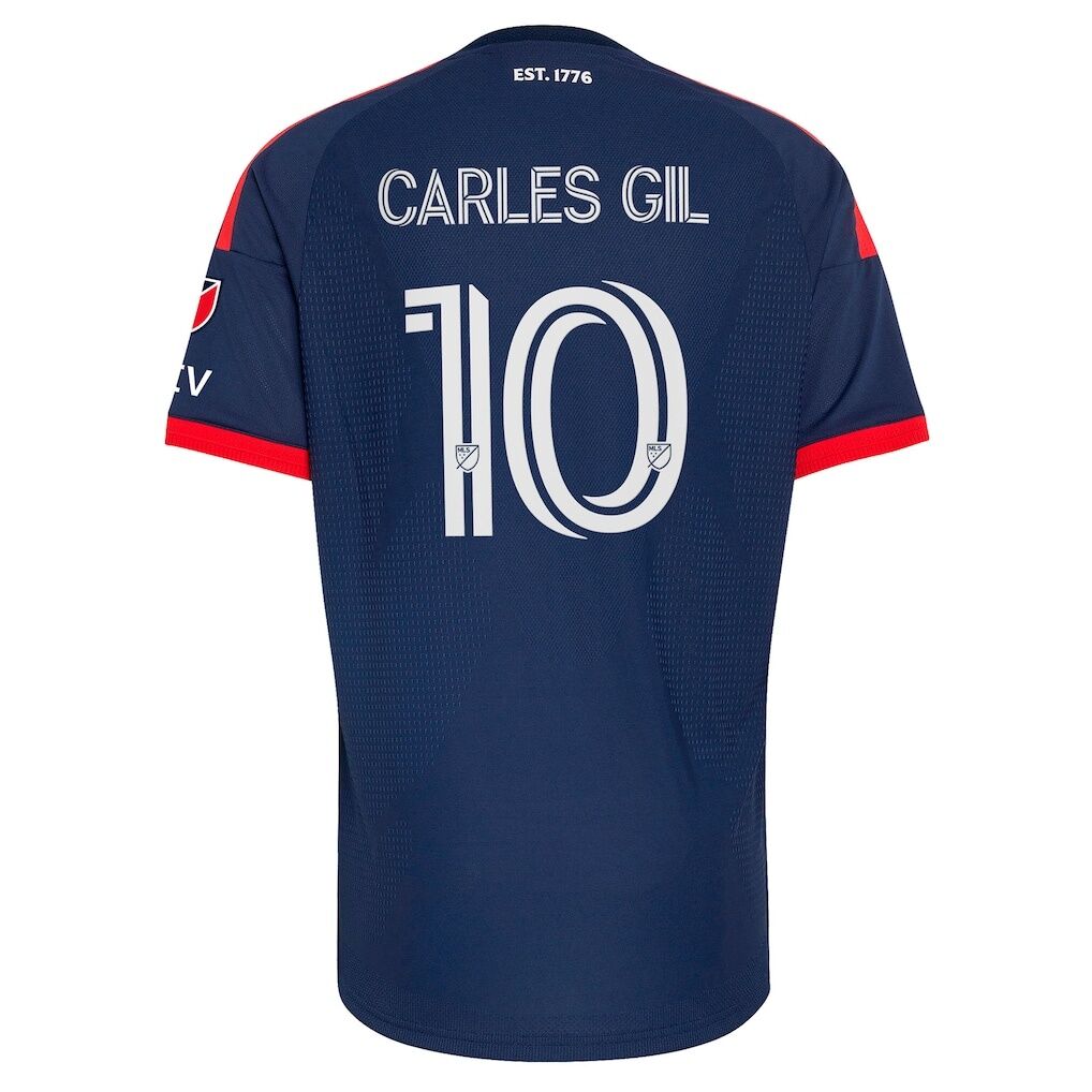 Carles Gil New England Revolution adidas  2026 Independence Day On-Field Authentic Patch Jersey