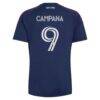 Leonardo Campana New England Revolution adidas 2026 Independence Day Replica Jersey - Blue - Detail View